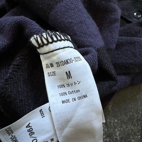 Azul By Moussy Size Medium Purple Button Up Heavy Shirt 100% Cotton - Picture 8 of 12